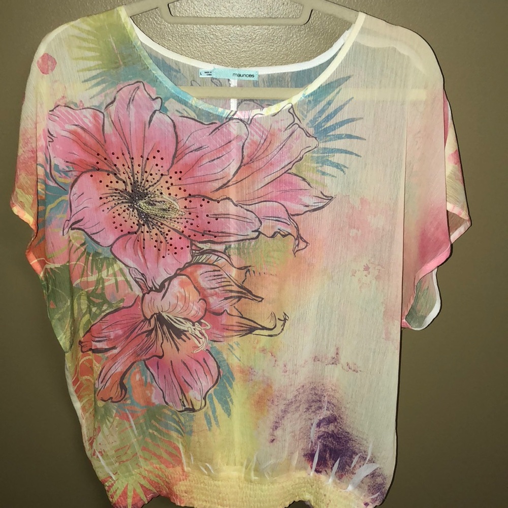Coral Summer Top